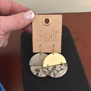 Scout Gold and Marble Earrings